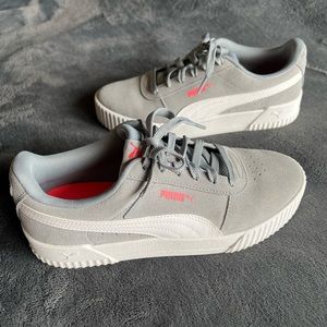 Puma Carina Trainers Grey/White Size 8.5